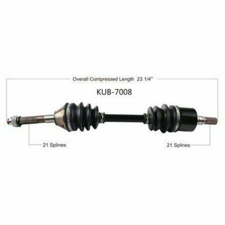WIDE OPEN OE Replacement CV Axle for KUBOTA FRONT L/R RTV900/1100/1140 09-16 KUB-7008